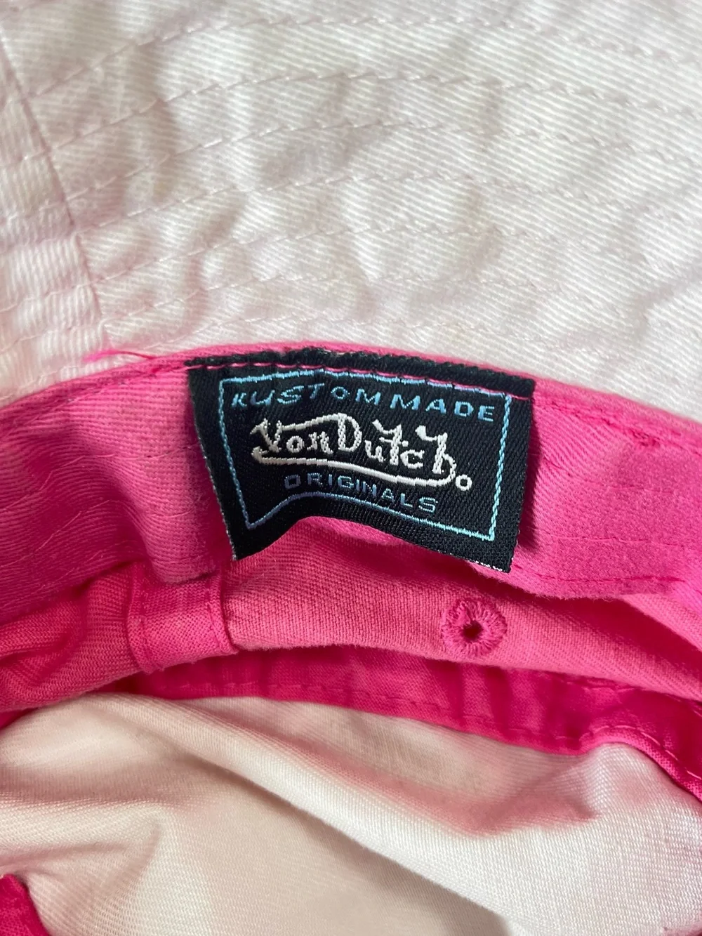 Von Dutch girls bucket hat summer hat pink color fits 2T 3T 4T 5T 6 7 yo